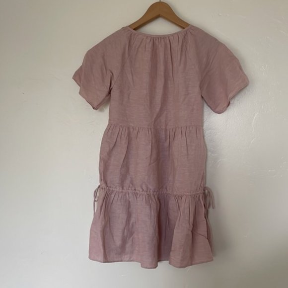 MADEWELL Linen-Blend Lorelei Mini Dress sz XS - Picture 5 of 7